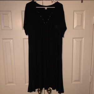 Black jersey dress